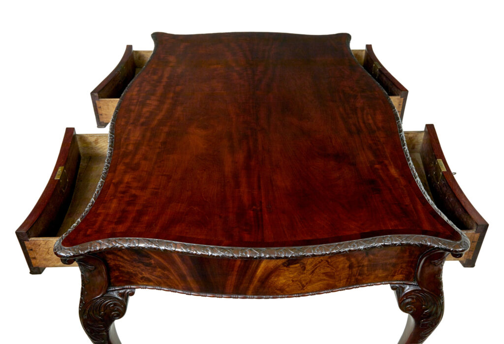 Mid 19th Century English Partners Desk in the Chippendale Taste — image 3