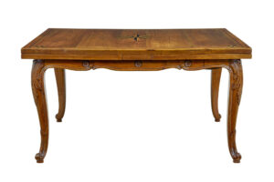 19th Century French Inlaid Fruitwood Extending Dining Table — thumbnail 11