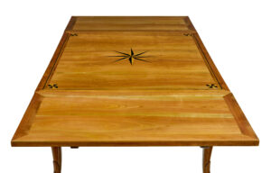 19th Century French Inlaid Fruitwood Extending Dining Table — thumbnail 7