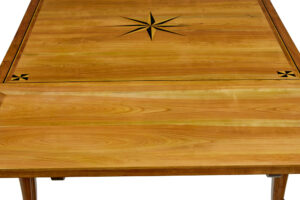 19th Century French Inlaid Fruitwood Extending Dining Table — thumbnail 6