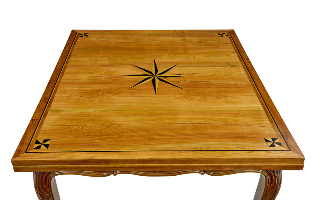 19th Century French Inlaid Fruitwood Extending Dining Table — image 5