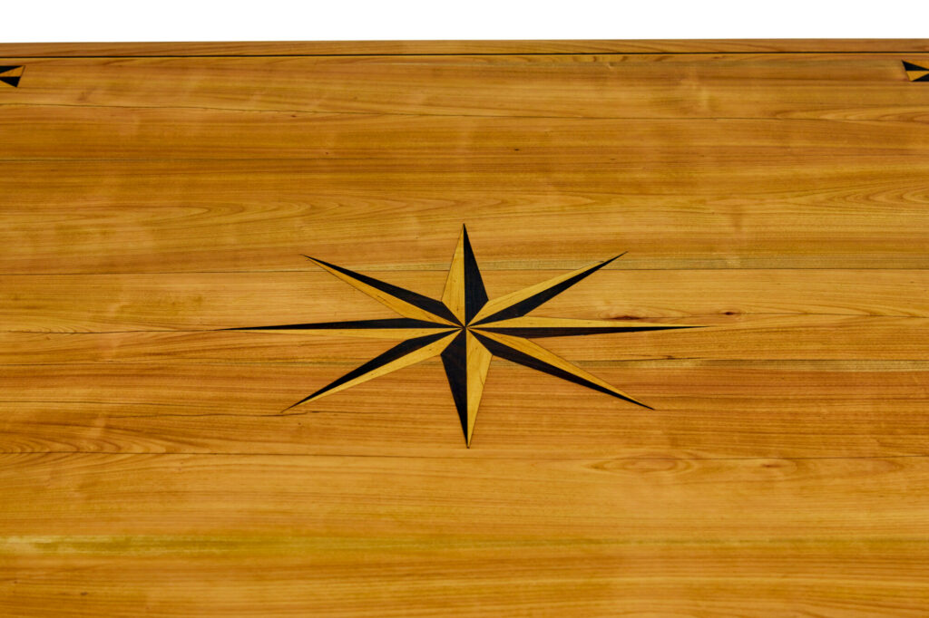 19th Century French Inlaid Fruitwood Extending Dining Table — image 3