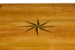 19th Century French Inlaid Fruitwood Extending Dining Table — thumbnail 3
