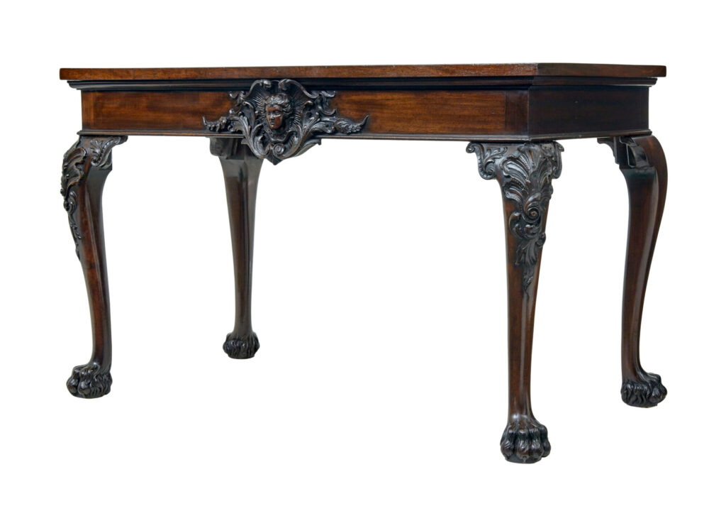 19th Century English Hand Carved Serving Table — image 2