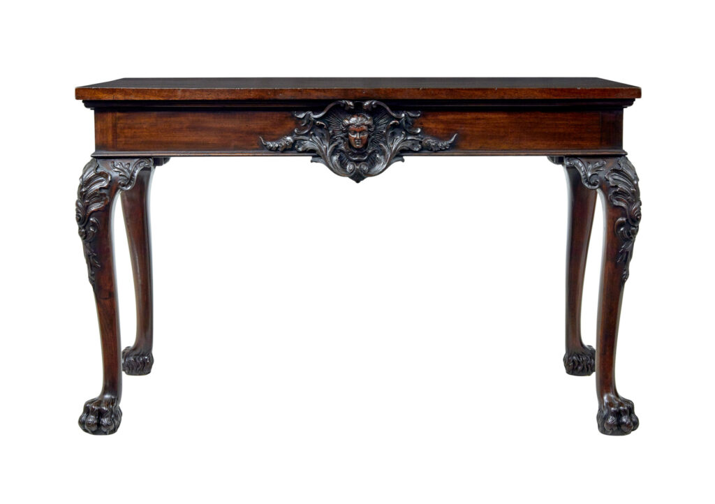 19th Century English Hand Carved Serving Table — image 14