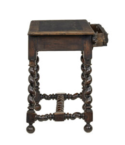 Early 19th Century Flemish Carved Walnut Side Table — thumbnail 9