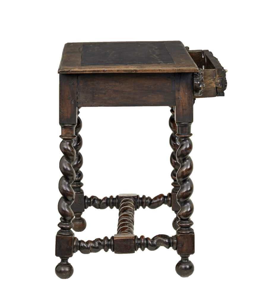 Early 19th Century Flemish Carved Walnut Side Table — image 9