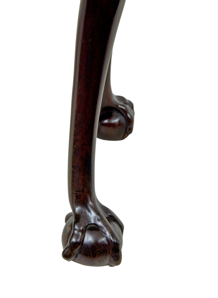 18th Century Carved Mahogany Dropleaf Table — image 2