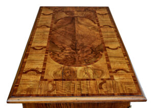 19th Century Rococo Revival Walnut and Ormolu Inlaid Table — thumbnail 5