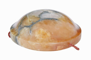 Art Deco Alabaster Hanging Dish Light — thumbnail 3