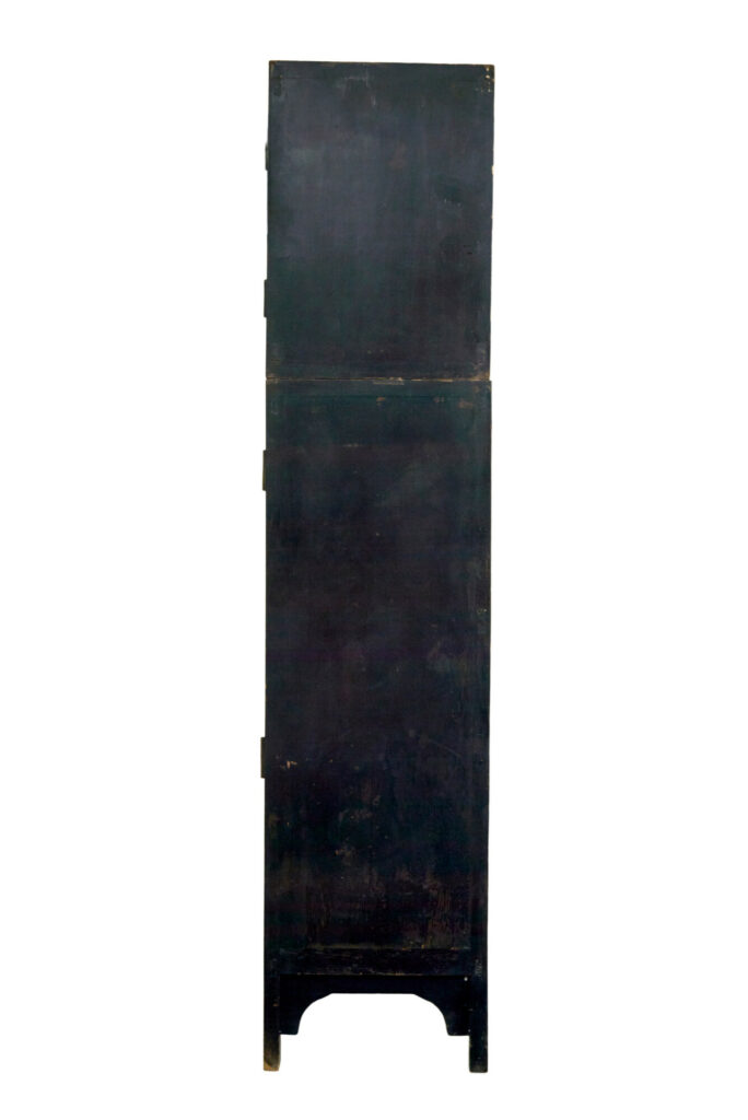 Pair of 19th Century Black Lacquered Chinese Compound Cabinets — image 10