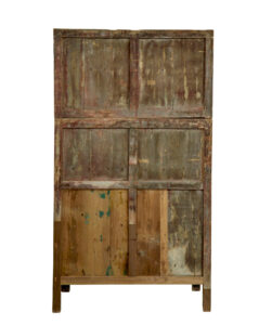Pair of 19th Century Black Lacquered Chinese Compound Cabinets — thumbnail 8