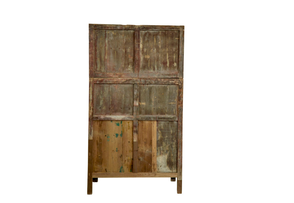 Pair of 19th Century Black Lacquered Chinese Compound Cabinets — image 7
