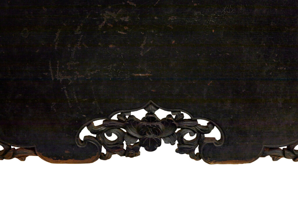 Pair of 19th Century Black Lacquered Chinese Compound Cabinets — image 2