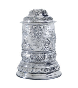 George I Silver Rococo Silver Lidded Tankard by John Penfold — thumbnail 12