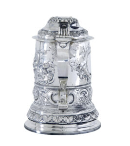 George I Silver Rococo Silver Lidded Tankard by John Penfold — thumbnail 10