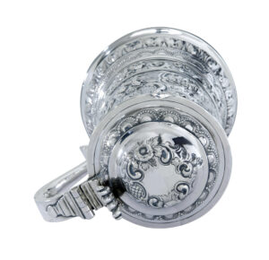George I Silver Rococo Silver Lidded Tankard by John Penfold — thumbnail 8