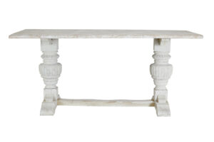 Limed Oak Baluster Support Dining Table — thumbnail 7