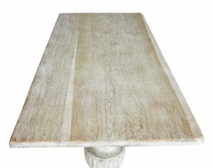 Limed Oak Baluster Support Dining Table — thumbnail 6