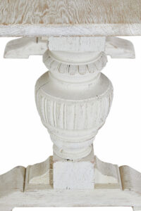 Limed Oak Baluster Support Dining Table — thumbnail 4
