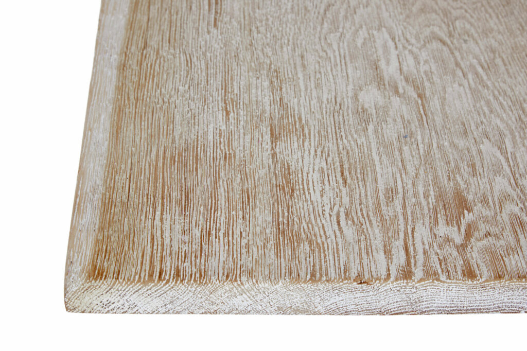 Limed Oak Baluster Support Dining Table — image 3