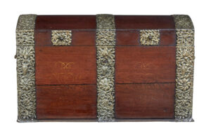18th Century Danish Oak Dome Top Coffer — thumbnail 8