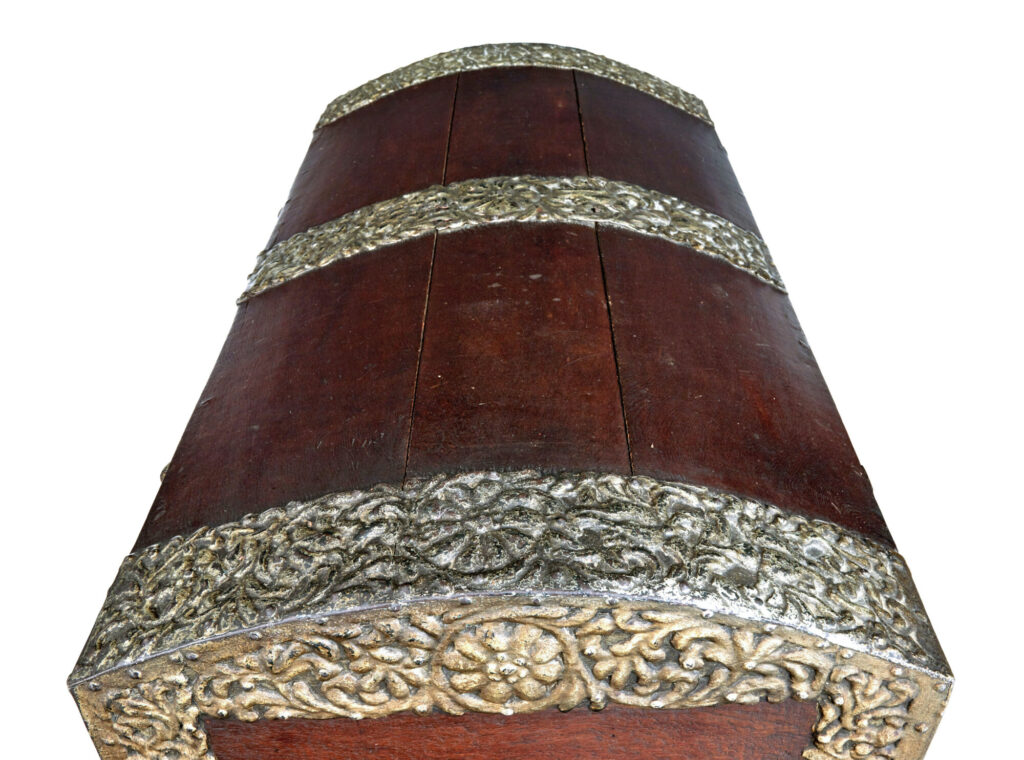 18th Century Danish Oak Dome Top Coffer — image 4