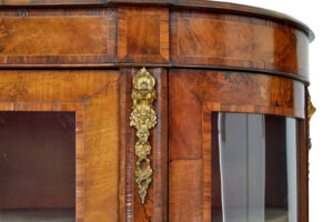 19th Century Victorian Glazed Burr Walnut Sideboard — thumbnail 5