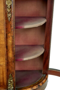 19th Century Victorian Glazed Burr Walnut Sideboard — thumbnail 4