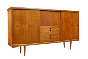 MID CENTURY DANISH TEAK HIGH BOARD BY H.W.KLEIN FOR BRAMIN