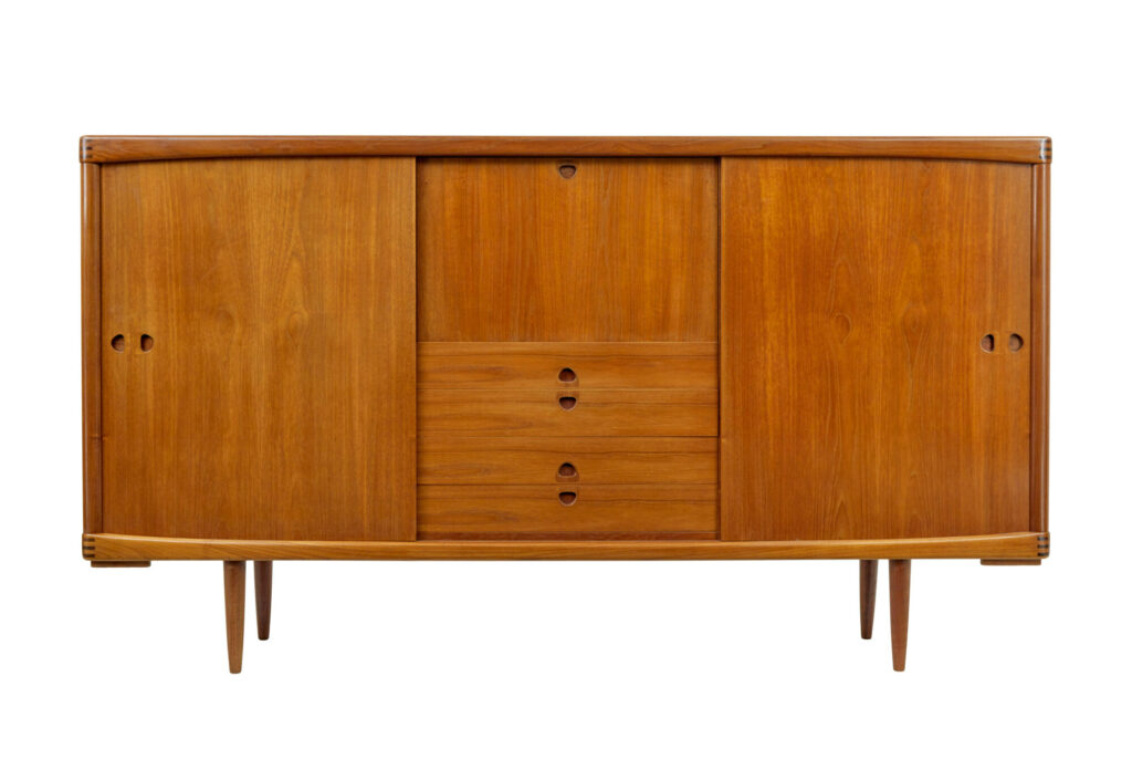 Mid Century Danish Teak High Board by H.w.klein for Bramin — image 13