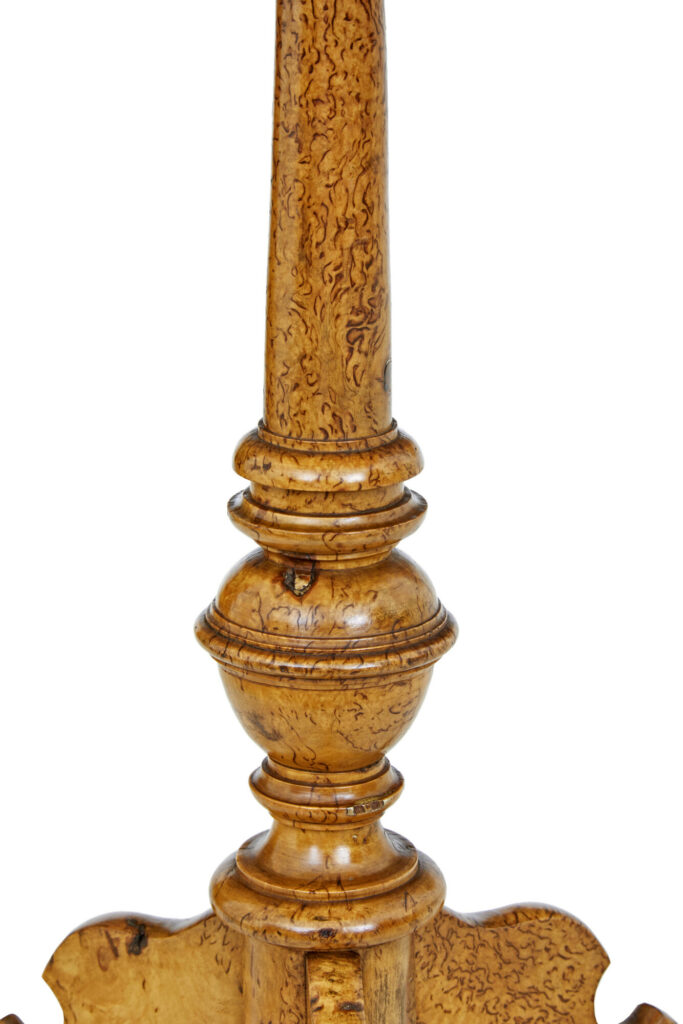 Mid 19th Century Swedish Burr Birch Work Table — image 7
