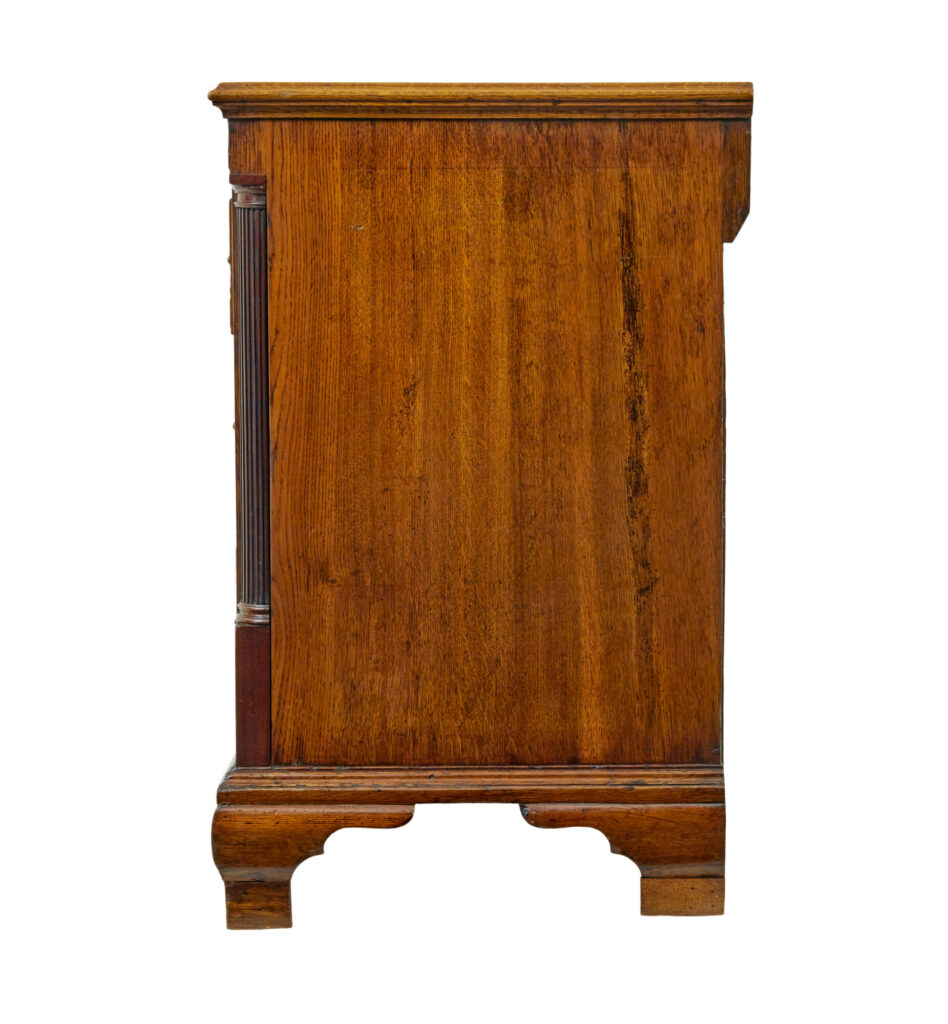 18th Century Inlaid Oak Lancashire Dresser Base — image 4