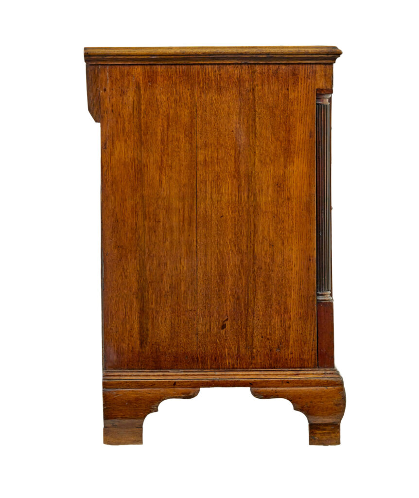 18th Century Inlaid Oak Lancashire Dresser Base — image 2