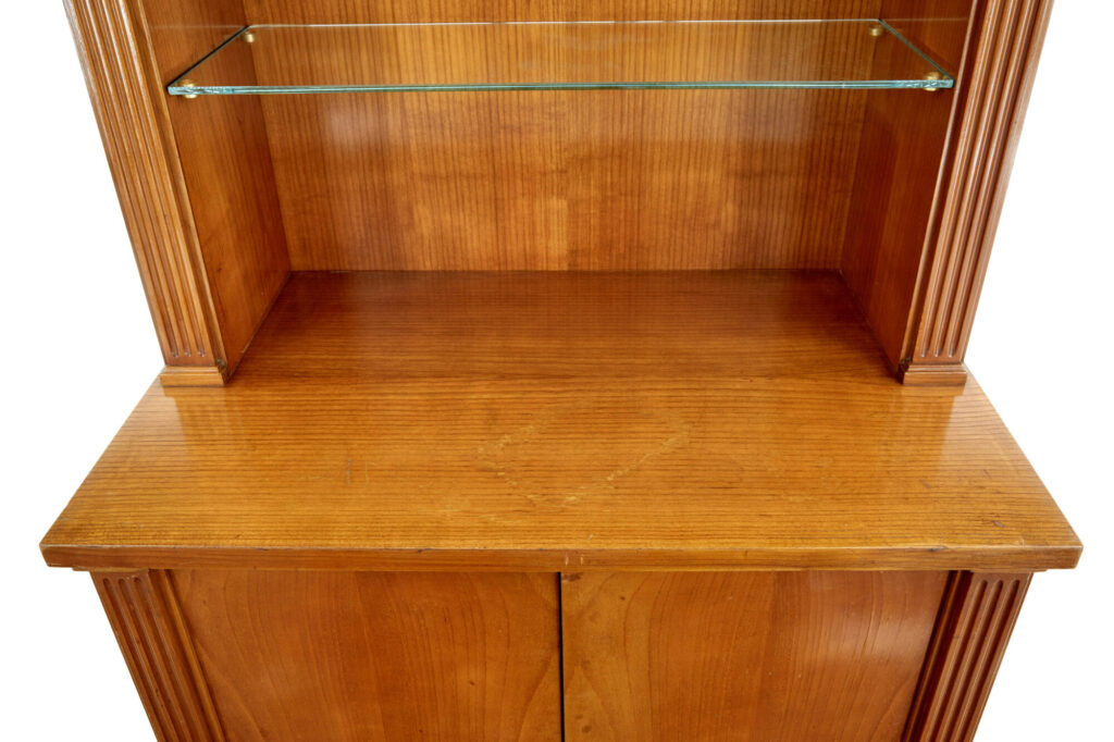 Pair of Mid Century Scandinavian Elm Cabinets — image 6