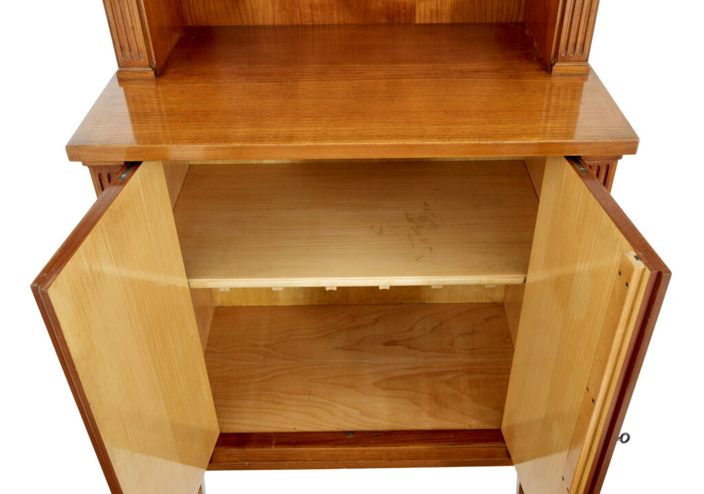 Pair of Mid Century Scandinavian Elm Cabinets — image 4