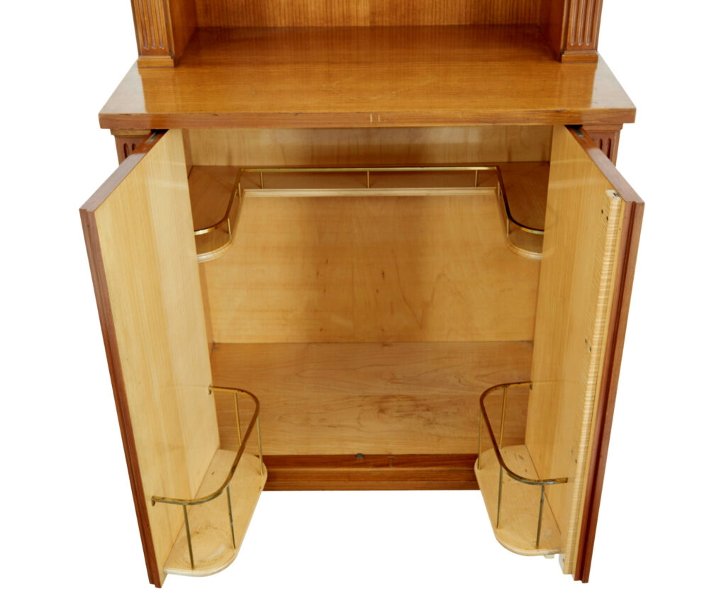 Pair of Mid Century Scandinavian Elm Cabinets — image 3