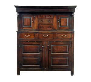 17th Century Carved Oak Welsh Court Cupboard — thumbnail 6