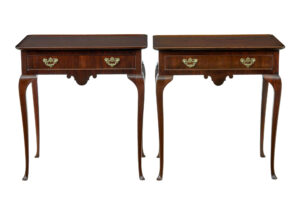 PAIR OF EARLY 20TH CENTURY SILVER SIDE TABLES