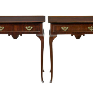 PAIR OF EARLY 20TH CENTURY SILVER SIDE TABLES