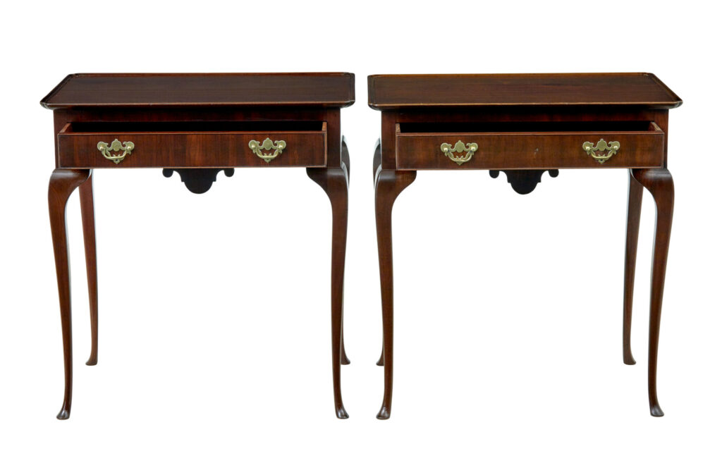 Pair of Early 20th Century Silver Side Tables — image 9