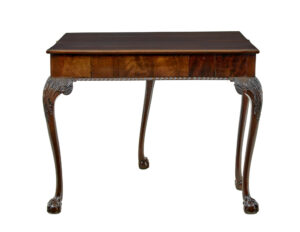19th Century Chippendale Revival Carved Games Table — thumbnail 10