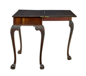19th Century Chippendale Revival Carved Games Table — thumbnail 9