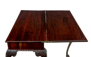 19th Century Chippendale Revival Carved Games Table — thumbnail 3