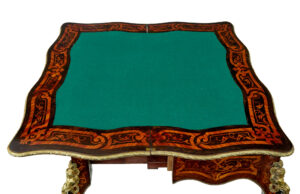 19th Century Louis Xv Influenced Inlaid Card Table — thumbnail 6
