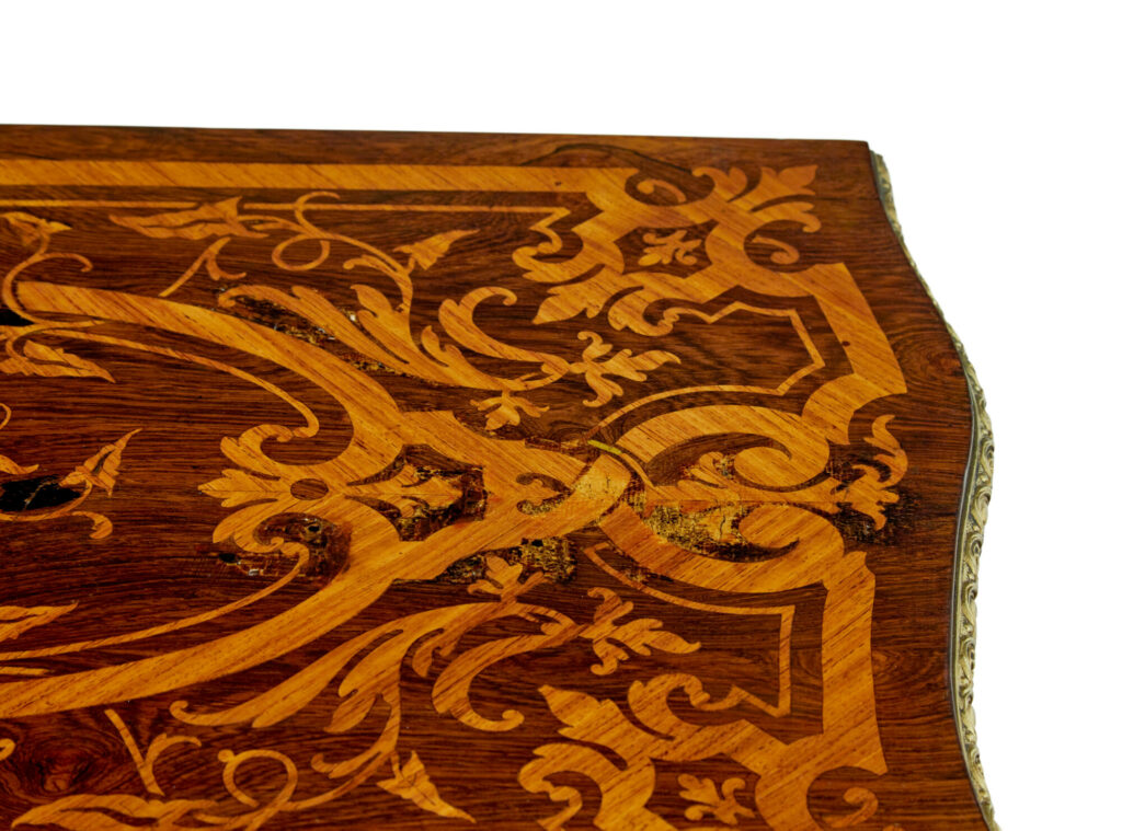 19th Century Louis Xv Influenced Inlaid Card Table — image 3