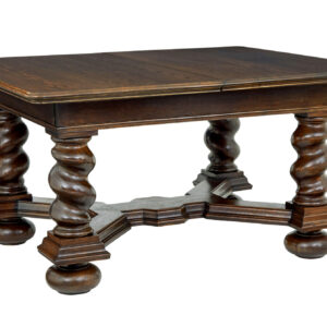 EARLY 20TH CENTURY OAK EXTENDING DINING TABLE