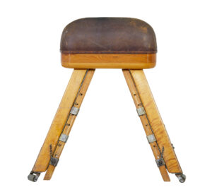 Large Mid 20th Century Scandinavian Pine Gym Horse — thumbnail 2