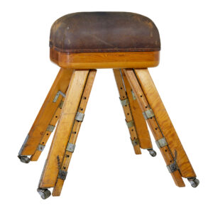 LARGE MID 20TH CENTURY SCANDINAVIAN PINE GYM HORSE