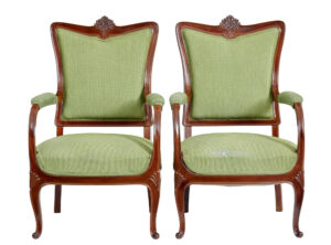 Set of 6 Mid 20th Century Carved Dining Chairs — thumbnail 11